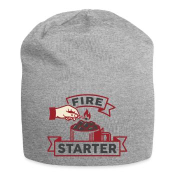Allumeur de Feu : Maître des Braises - Bonnet en jersey - gris chiné - Devant