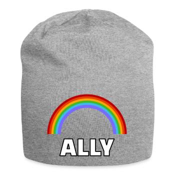 Ally Rainbow Pride LGBT-Allianz - Jersey-Beanie - Grau meliert - Vorne