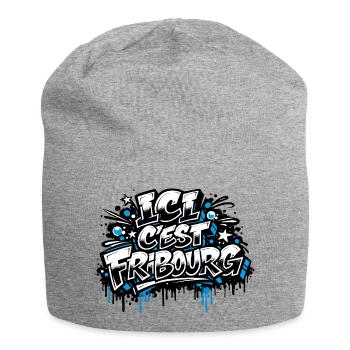 ICI C’EST FRIBOURG - Bonnet en jersey - gris chiné - Devant