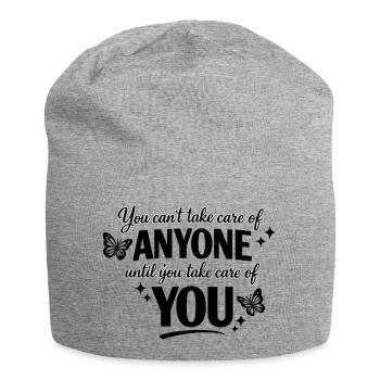 Votre premier motif de soins personnels - Bonnet en jersey - gris chiné - Devant