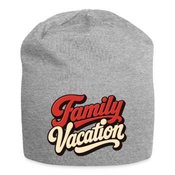 Family Vacation - Jersey-Beanie - Grau meliert - Vorne