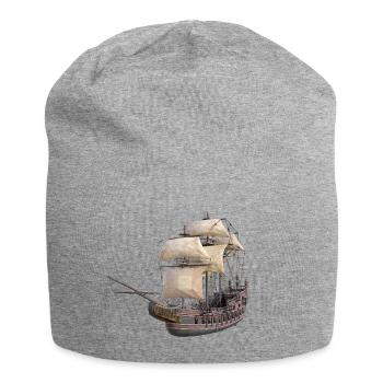 Pirate Ship – Adventure on the High Seas - Jersey Beanie - heather grey - Front