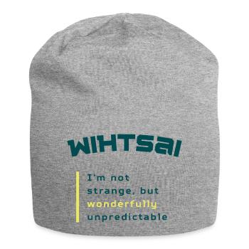 WIHTSAI | Wonderfully unpredictable - Jersey Beanie - heather grey - Front