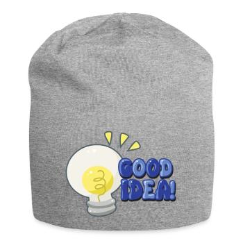Good Idea Light Bulb Comic - Jersey Beanie - heather grey - Front