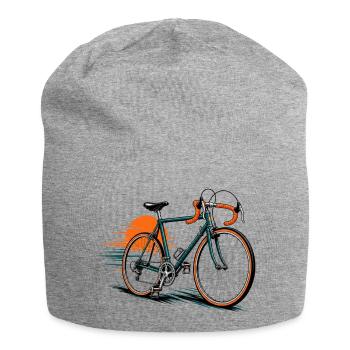 Bicycle icon with sunny background - Jersey Beanie - heather grey - Front