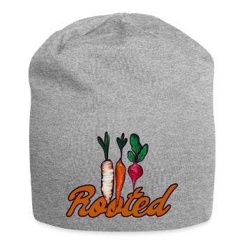 Rooted Carrot Art - Jersey Beanie - heather grey - Front