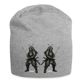 Doppel-Samurai Schattenrüstung - Jersey-Beanie - Grau meliert - Vorne