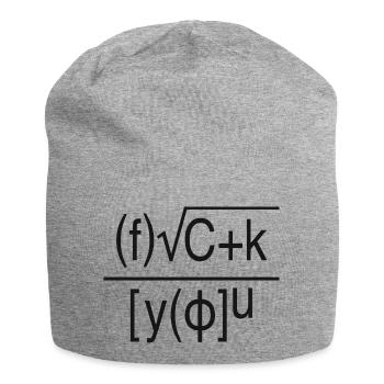 Fuck You – Mathematische Formel - Jersey-Beanie - Grau meliert - Vorne