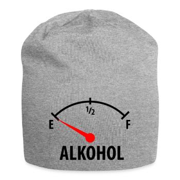 Alkohol Tacho - nüchtern - Jersey-Beanie - Grau meliert - Vorne