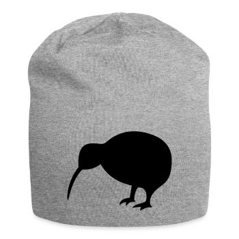 Kiwi - Jersey Beanie - heather grey - Front