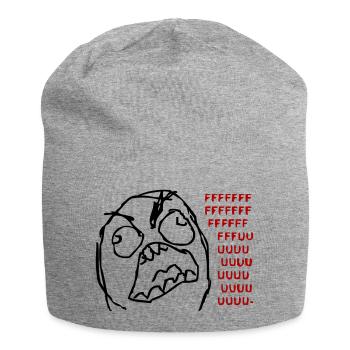 FFFFFFUUUUUUU - Jersey-Beanie - Grau meliert - Vorne