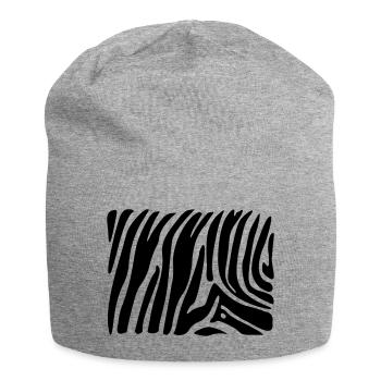 zebra - Jersey-Beanie - Grau meliert - Vorne