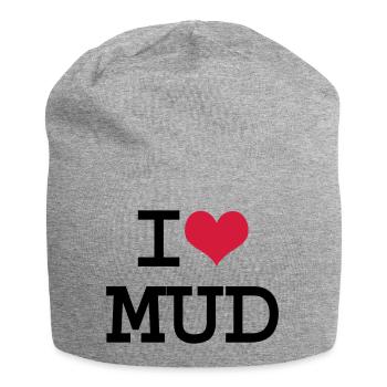I Herz-Schlamm - Jersey-Beanie - Grau meliert - Vorne