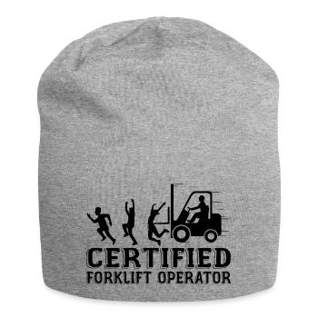 Certified Forklift Operator - Jersey Beanie - heather grey - Front