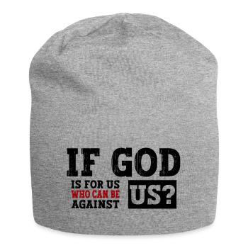 Jesus Christus - Christliches Shirt - Christliche - Jersey-Beanie - Grau meliert - Vorne