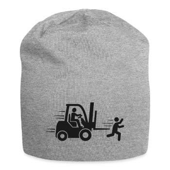 Gabelstapler Lagerarbeiter Staplerfahrer Lagerist - Jersey-Beanie - Grau meliert - Vorne