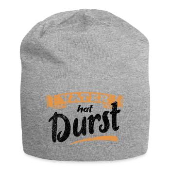 Vater hat Durst - Vatertag - Trinken - Männertag - Jersey-Beanie - Grau meliert - Vorne