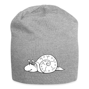 Schnecke - Jersey-Beanie - Grau meliert - Vorne