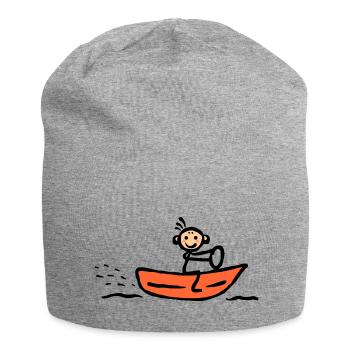 Watersports Ski Jetski ride Motorboat - Jersey Beanie - heather grey - Front