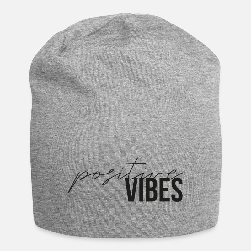 cadeau moderne vibes positives - Bonnet en jersey - gris chiné