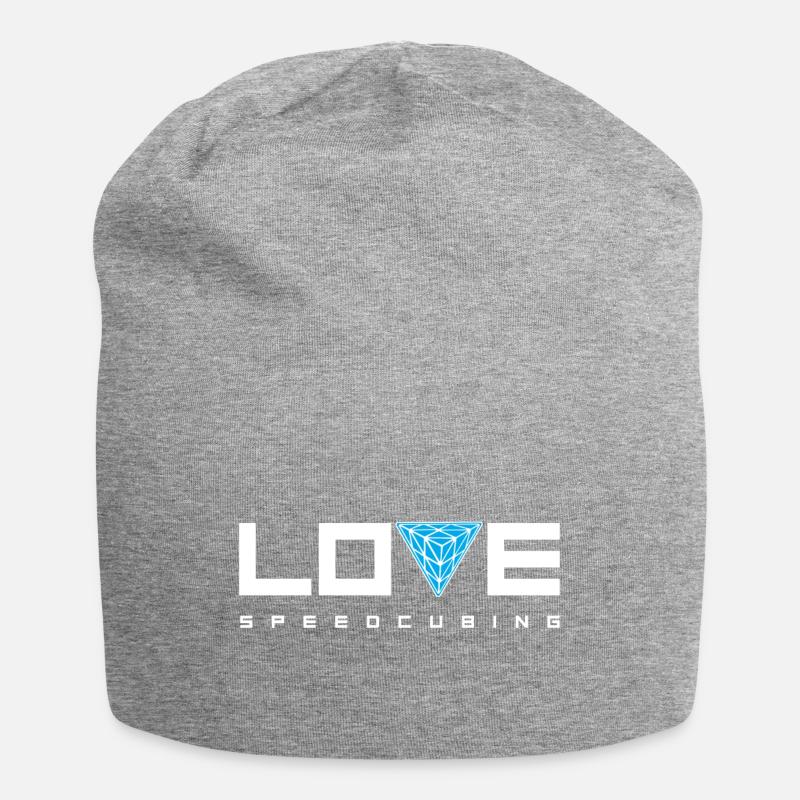 pyraminx love speedcubing - Jersey Beanie - heather grey