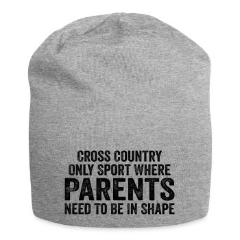 Cross Country Nur Sport, bei dem die Eltern sein müssen - Jersey-Beanie - Grau meliert - Vorne