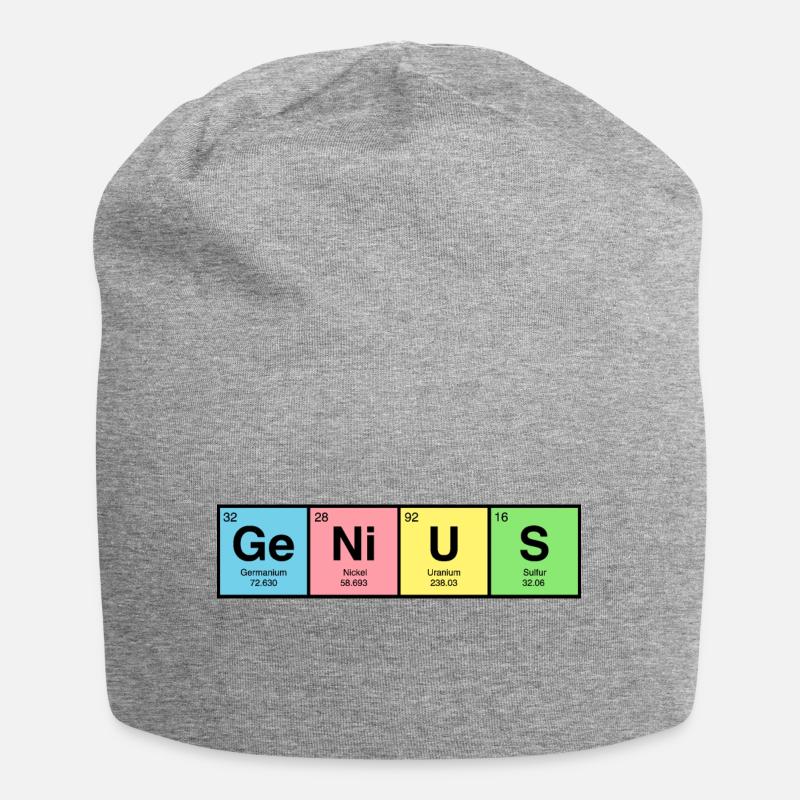 GENIUS - Periodic Table - Jersey Beanie - heather grey