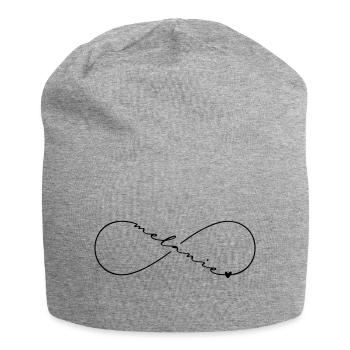 Melanie Name Infinity Symbol - Jersey Beanie - heather grey - Front