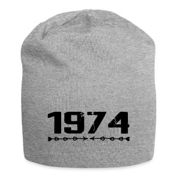 1974 Rétro 1974 Anniversaire 1974 Millésime 1974 - Bonnet en jersey - gris chiné - Devant