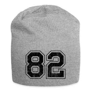 Number 82 - Jersey Beanie - heather grey - Front