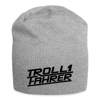 Trollfahrer Troll Fahrer Logo - Jersey-Beanie - Grau meliert - Vorne