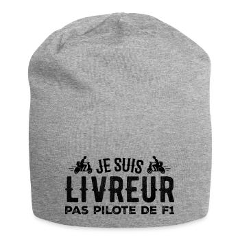 Je Suis Livreur Pas Pilote - Bonnet en jersey - gris chiné - Devant
