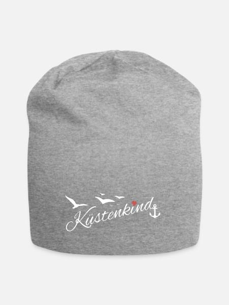 Küstenkind - Jersey-Beanie - Grau meliert
