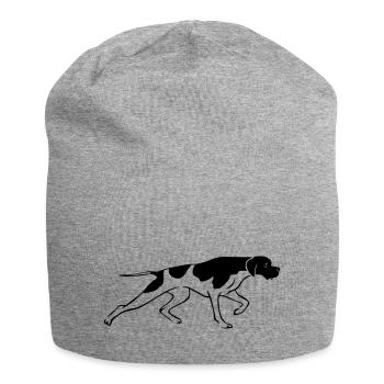 English Pointer - On Point - Jersey Beanie - heather grey - Front