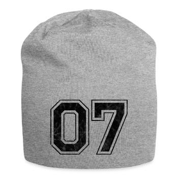 Anzahl 07 - Jersey-Beanie - Grau meliert - Vorne
