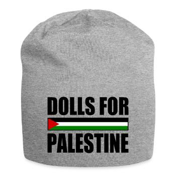 dolls for palestine - Jersey Beanie - heather grey - Front