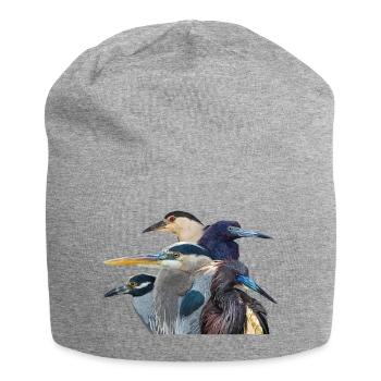 Reiher - Jersey-Beanie - Grau meliert - Vorne