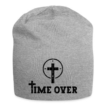 Jesus Christ Is Coming Soon - Time Is Over - Jersey Beanie - heather grey - Front