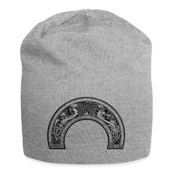 Viking Runes Tribal Tattoo Celtic Viking - Jersey Beanie - heather grey - Front