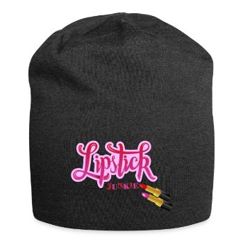 Rouge à lèvres amoureux - Bonnet en jersey - charbon - Devant