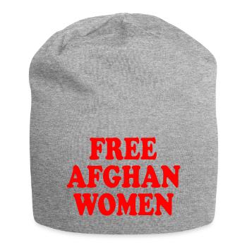 Free afghan women - Jersey-Beanie - Grau meliert - Vorne