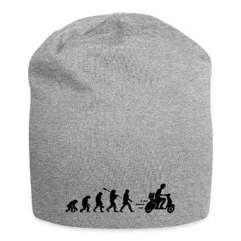 Die Entwicklung des Zustellers - Jersey-Beanie - Grau meliert - Vorne