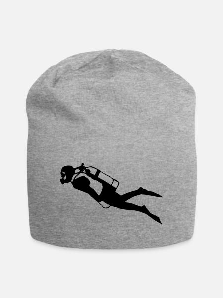 diver - taucher - Jersey-Beanie - Grau meliert