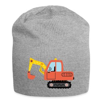 Engins Chantiers Pelleteuse Tractopelle Chantier - Bonnet en jersey - gris chiné - Devant