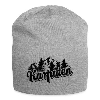 Karpaten - Wald und Berge Wandern Erholung - Jersey-Beanie - Grau meliert - Vorne