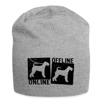 Online Offline - Airedale Terrier Dog Leash - Jersey Beanie - heather grey - Front