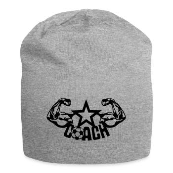 foot coach arm muscle 1 - Jersey Beanie - heather grey - Front
