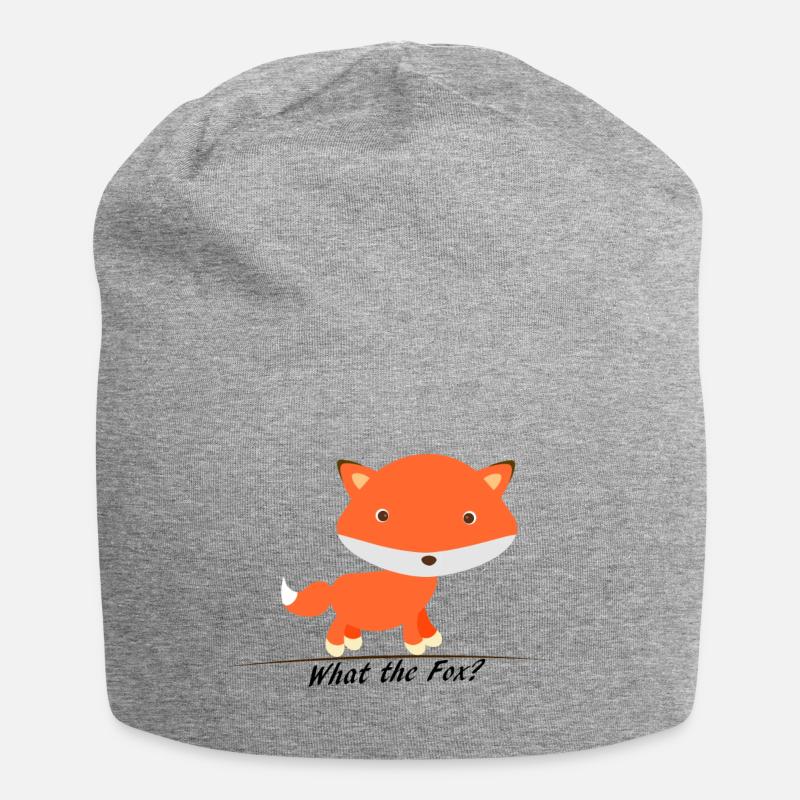 Fox - Jersey Beanie - heather grey