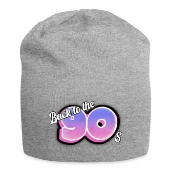 Back to the 90's - Jersey Beanie - heather grey - Front