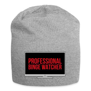 Binge Watcher professionnel - À l’intérieur d’un écran de télévision - Bonnet en jersey - gris chiné - Devant